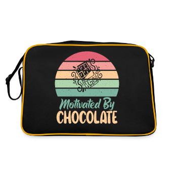 Cadeaux pour amateurs de chocolat - Sac Retro - noir/or - Dos