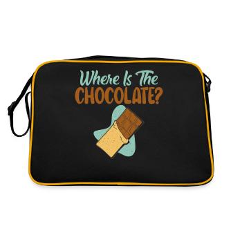 Cadeaux pour amateurs de chocolat - Sac Retro - noir/or - Dos