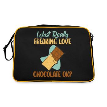 Cadeaux pour amateurs de chocolat - Sac Retro - noir/or - Dos