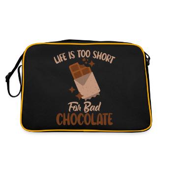 Cadeaux pour amateurs de chocolat - Sac Retro - noir/or - Dos