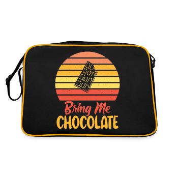 Cadeaux pour amateurs de chocolat - Sac Retro - noir/or - Dos