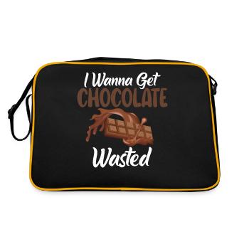 Cadeaux pour amateurs de chocolat - Sac Retro - noir/or - Dos