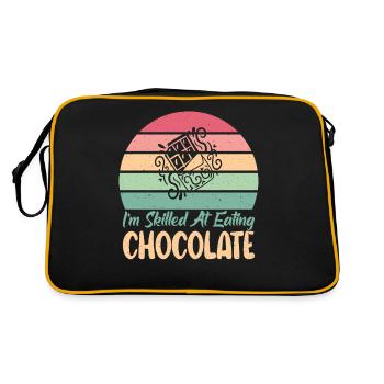 Cadeaux pour amateurs de chocolat - Sac Retro - noir/or - Dos