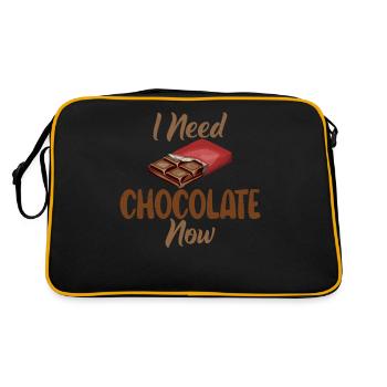 Cadeaux pour amateurs de chocolat - Sac Retro - noir/or - Dos