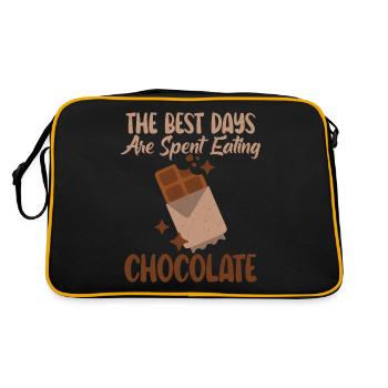 Cadeaux pour amateurs de chocolat - Sac Retro - noir/or - Dos