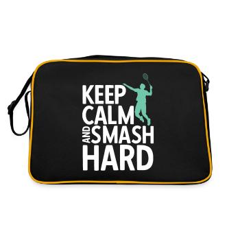 Badminton - Retro Tasche - Schwarz/Gold - Hinten
