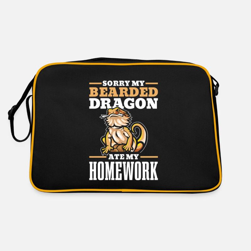 Sorry, my bearded dragon has my homework Retro Bag
