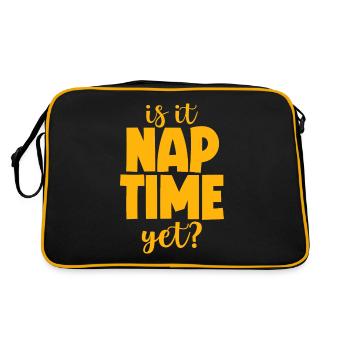 Is It Nap Time Yet 2 - Retro Bag - black/gold - Back