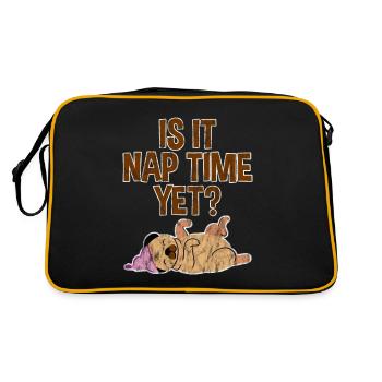Is It Nap Time Yet 3 - Retro Bag - black/gold - Back