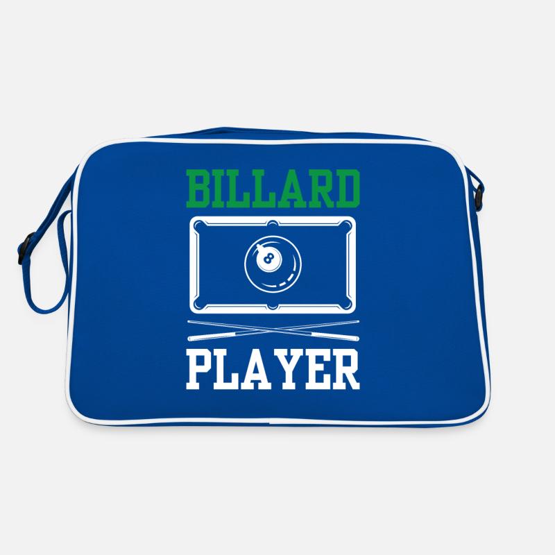 Billardspieler Liebhaber Pool Billiard Billard Retro Tasche