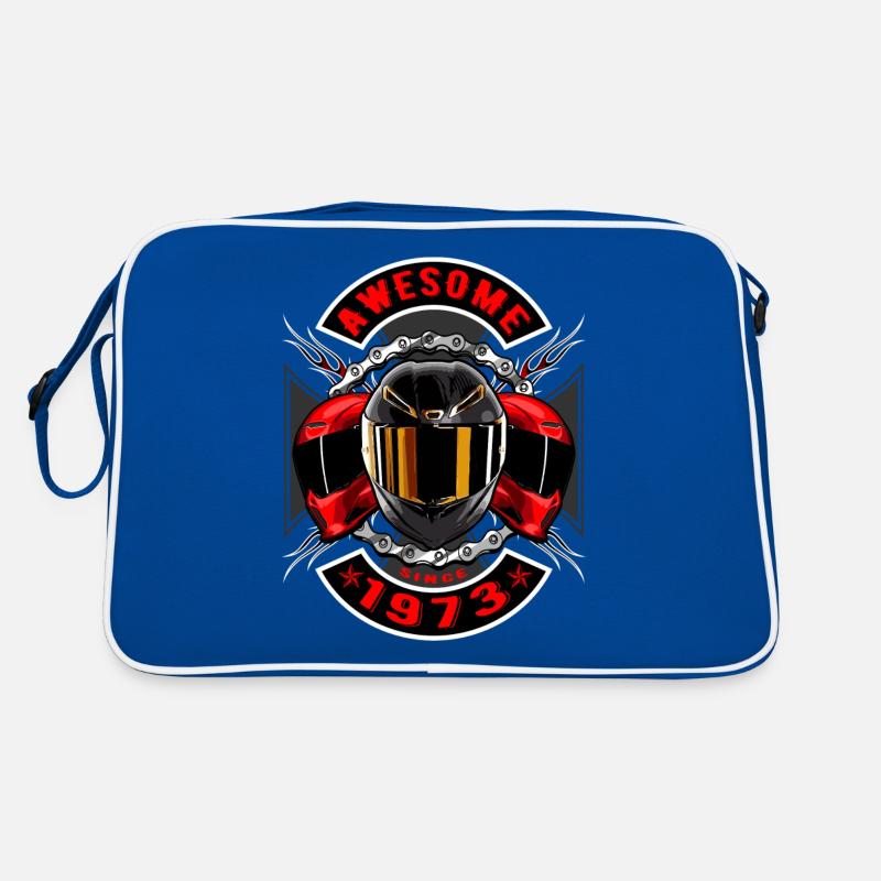 Awesome since 1973, Biker Geburtstag Retro Tasche
