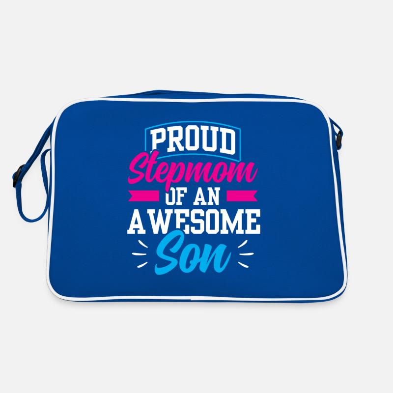 Stolze Stiefmutter Eines Großartigen Sohnes Kind Retro Tasche