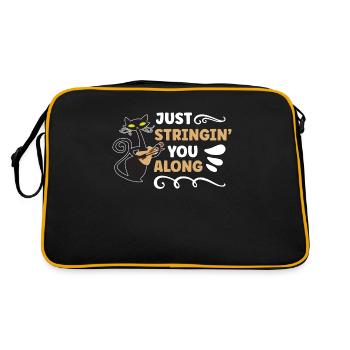 Violon Just Stringin' You Along Violoniste Musical - Sac Retro - noir/or - Dos