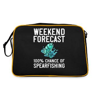 Spearfishing Spear Fishermen Fish Spear Fishermen - Retro Bag - black/gold - Back