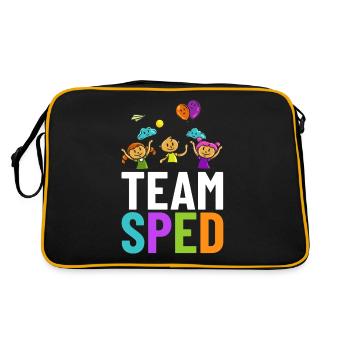 Special education Special education Promoting special needs - Retro Bag - black/gold - Back