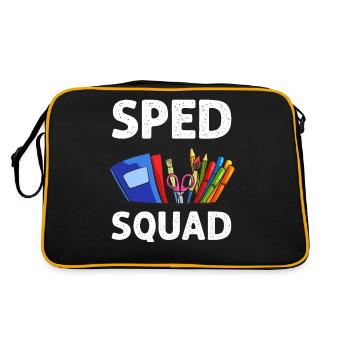 Special education Special education Promoting special needs - Retro Bag - black/gold - Back
