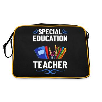 Special education Special education Promoting special needs - Retro Bag - black/gold - Back