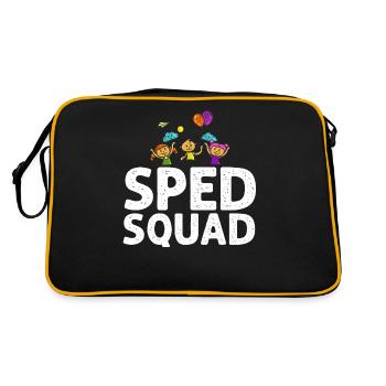 Special education Special education Promoting special needs - Retro Bag - black/gold - Back
