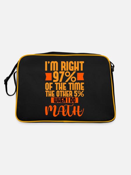 J’ai raison 97% du temps, les 5% restants 4 - Sac Retro - noir/or - Dos