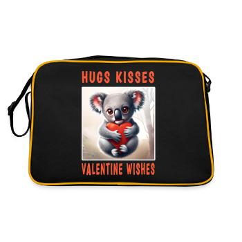 Câlins Bisous et souhaits Valentin - Sac Retro - noir/or - Dos