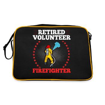Volunteer Firefighter Firefighter Volunteers - Retro Bag - black/gold - Back