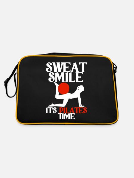 Sweat Smile It’s Pilates Time 2 - Sac Retro - noir/or - Dos