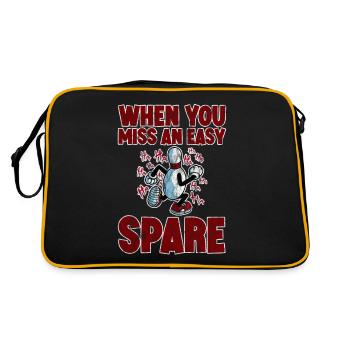 When You Miss An Easy Spare 3 - Retro Bag - black/gold - Back