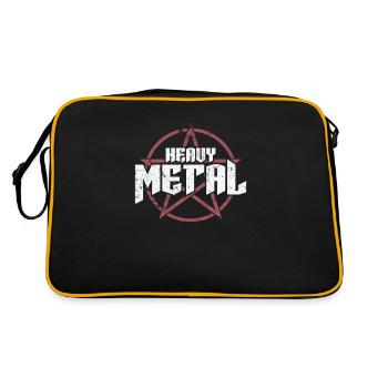 Heavy Metal Music Band Genre Bass - Sac Retro - noir/or - Dos