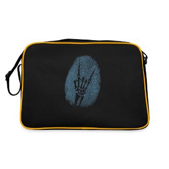 Heavy Metal Fingerprint Music Genre - Retro Bag - black/gold - Back