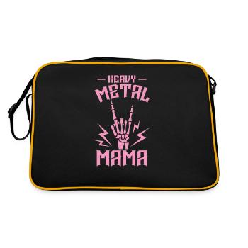 Heavy Metal Mama Music Band Genre - Sac Retro - noir/or - Dos