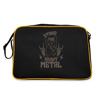 Stand pour Heavy Metal Music Band Genre - Sac Retro - noir/or - Dos
