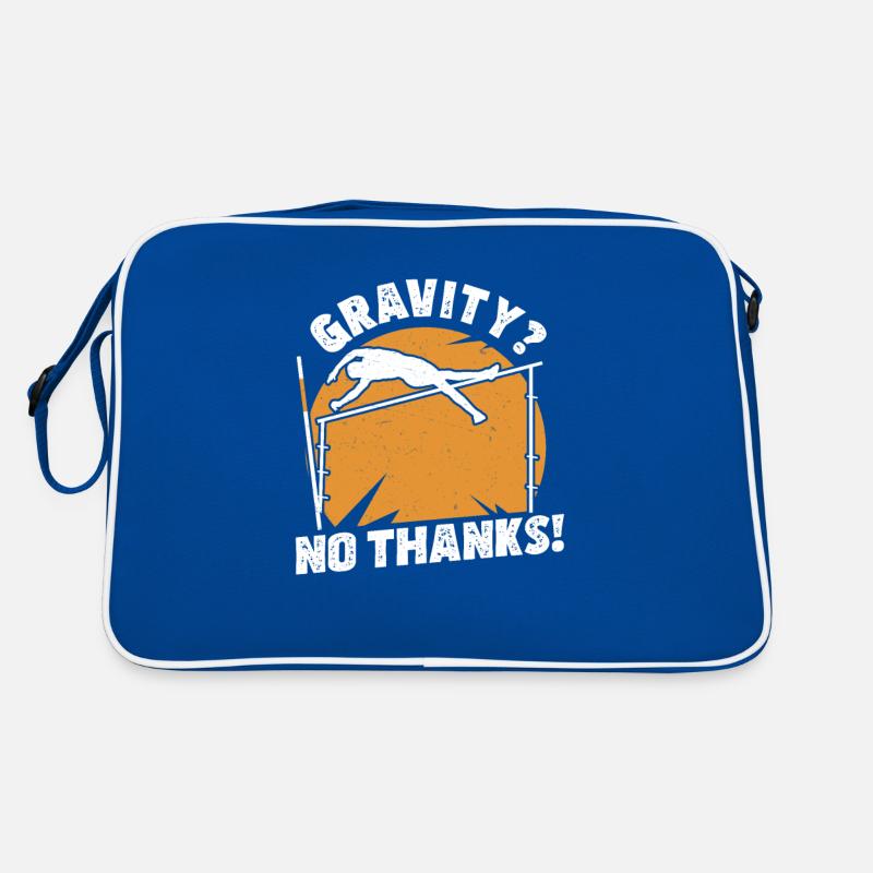 Gravity? No Thanks! Funny Pole Jumping Retro Bag