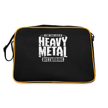 Heavy Metal Disburbing Music Band Genre - Sac Retro - noir/or - Dos