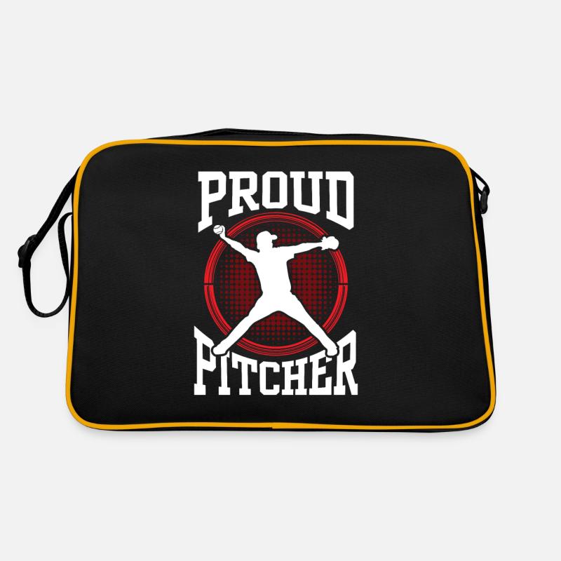 Stolzer Baseball Pitcher Spieler Werfer Hobby Retro Tasche