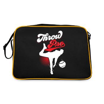 Lanceur professionnel Joueur de baseball Lanceur lanceur - Sac Retro - noir/or - Dos