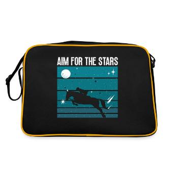 Saut d’obstacles Visez pour les étoiles Chevaux Saut d’obstacles - Sac Retro - noir/or - Dos