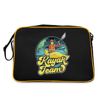 Équipe de kayak kayakistes kayak kayak loisir - Sac Retro - noir/or - Dos