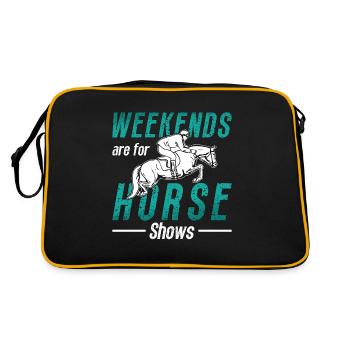 Les week-ends de saut d’obstacles sont pour les chevaux Saut d’obstacles - Sac Retro - noir/or - Dos
