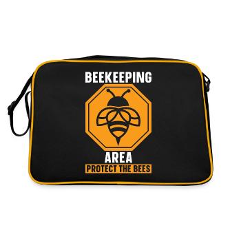 L’apiculture est protégée Les abeilles mellifères Apiculteur - Sac Retro - noir/or - Dos