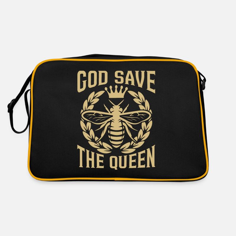 Beekeeping God Save The Queen Honeybees Beekeeper Retro Tasche