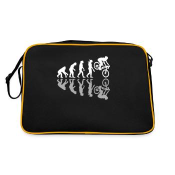 Human Evolution Downhill Mountain Bike MTB Biking - Retro Bag - black/gold - Back