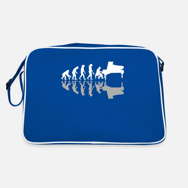 Pianist Human Evolution Piano Lovers Musician Retro Tasche