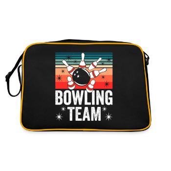 Bowling Team Bowler Mannschaft Hobby - Sac Retro - noir/or - Dos