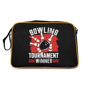 Vainqueur du tournoi de bowling Team Bowler - Sac Retro - noir/or - Dos