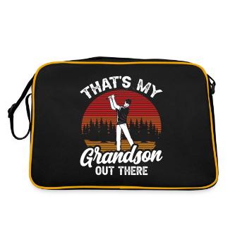 Voici mon petit-fils qui joue au golf - Sac Retro - noir/or - Dos
