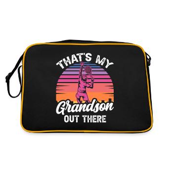 C’est mon petit-fils là-bas sport d’athlète de tennis - Sac Retro - noir/or - Dos