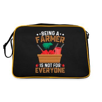 Farmer Tractor Farming Quota for Farmers - Retro Bag - black/gold - Back