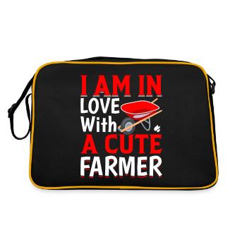 Farmer Tractor Farming Quota for Farmers - Retro Bag - black/gold - Back