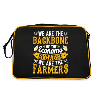 Farmer Tractor Farming Quota for Farmers - Retro Bag - black/gold - Back