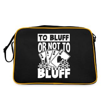 Poker Player Poker Player Poker Gift - Retro Bag - black/gold - Back